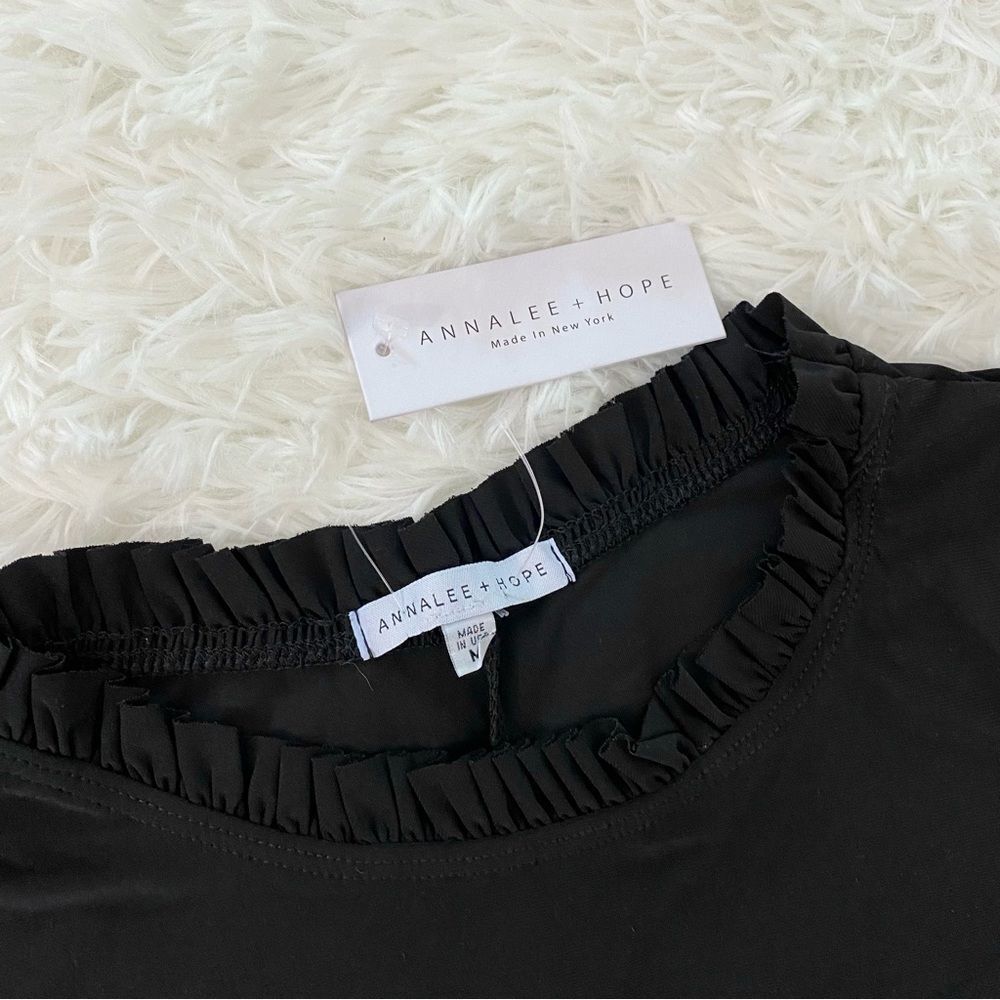 Black Ruffle Dress - Picture 3 of 4
